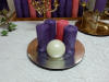 Sfere diametro 10 cm, colori liturgici o richiesti in piatto tondo viola