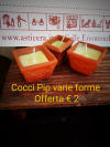 coccio terracotta diversi diametri con cera alla citronella asticera